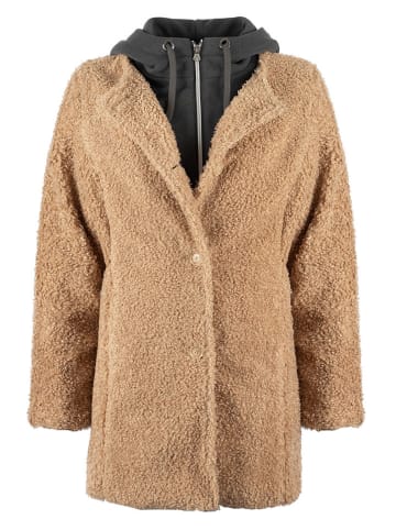 Roadsign Teddy-Mantel in Hellbraun