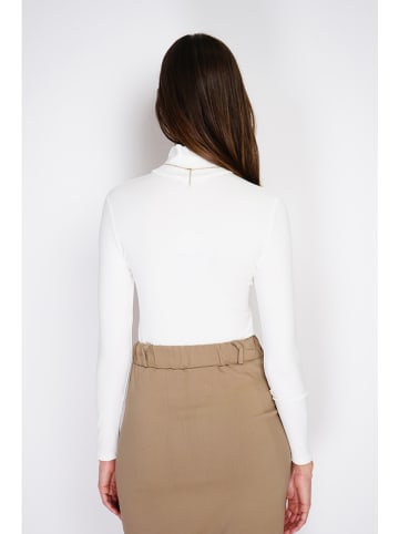 ASSUILI Kaszmirowe body w kolorze białym