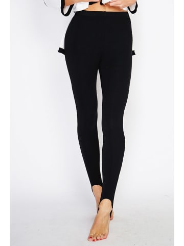 ASSUILI Legginsy w kolorze czarnym