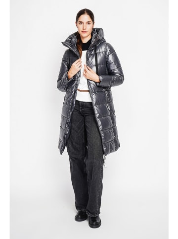 ASSUILI Doorgestikte mantel grijs