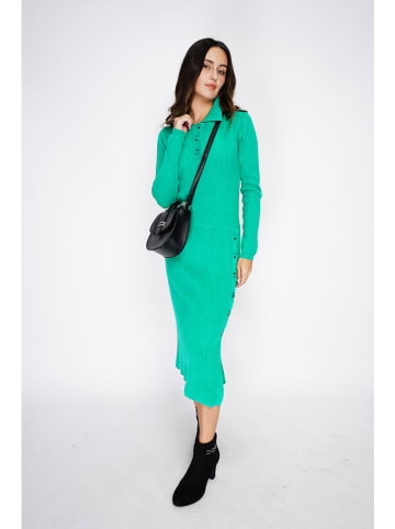 ASSUILI Sukienka dzianinowa w kolorze zielonym