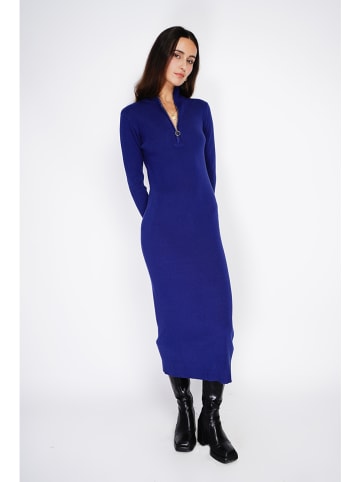 ASSUILI Strickkleid in Dunkelblau