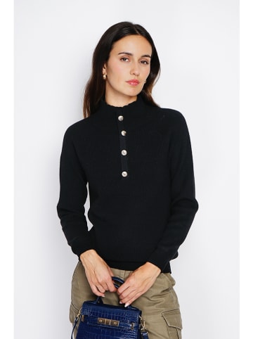 ASSUILI Kaschmir-Pullover in Schwarz