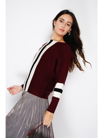 ASSUILI Kaschmir-Pullover in Bordeaux