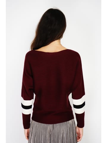 ASSUILI Kaschmir-Pullover in Bordeaux