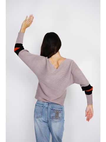 ASSUILI Kaschmir-Pullover in Hellbraun