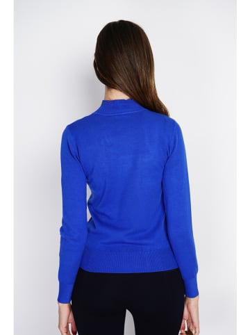 ASSUILI Sweter w kolorze niebieskim