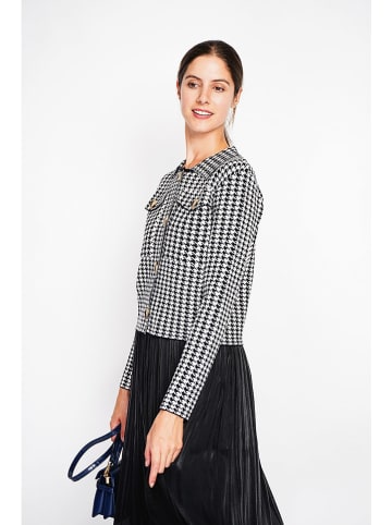 ASSUILI Blazer in Schwarz/ Weiß