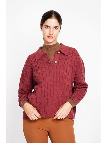 ASSUILI Pullover in Bordeaux