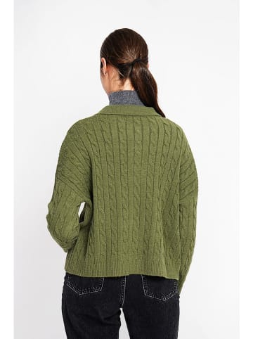 ASSUILI Sweter w kolorze khaki