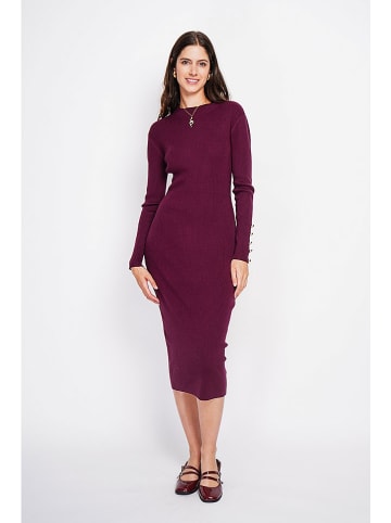 ASSUILI Gebreide jurk bordeaux