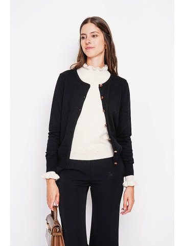 ASSUILI Cardigan in Schwarz