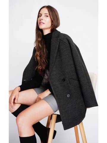 ASSUILI Płaszcz przejściowy w kolorze antracytowym