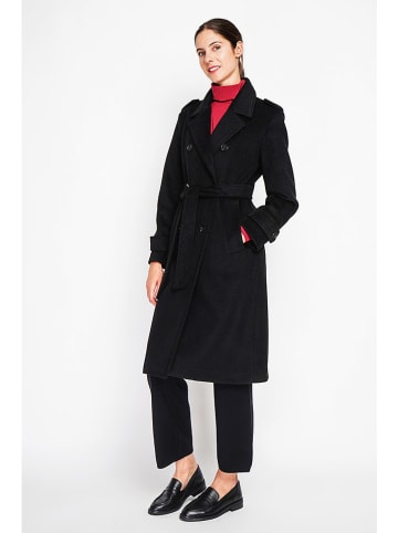 ASSUILI Płaszcz przejściowy w kolorze czarnym