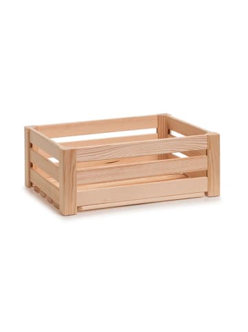 Zeller Aufbewahrungskiste in Natur - (B)40 x (H)30 x (T)15 cm