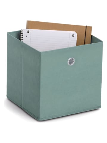 Zeller Pudełka (2 szt.) w kolorze szarozielonym - 28 x 28 x 28 cm