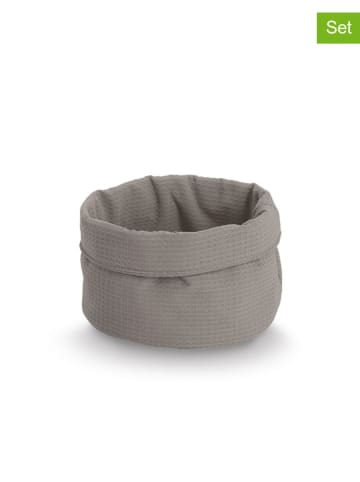 Zeller Kosze (2 szt.) w kolorze szarobrązowym - wys. 12 cm