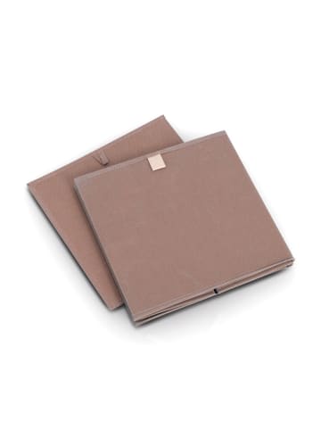 Zeller Pudełka (2 szt.) w kolorze jasnobrązowym - 32 x 32 x 32 cm