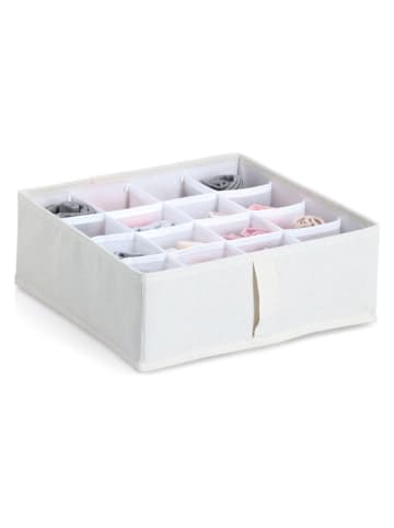 Zeller 2er-Set: Aufbewahrungsboxen in Beige - (B)30 x (H)30 x (T)11 cm