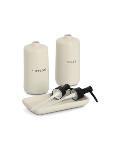 Zeller 3-częściowy zestaw w kolorze kremowym