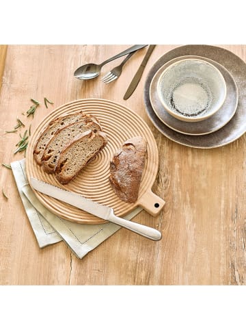 Zeller Schneidebrett "Stripes" in Hellbraun - (H)2 x Ø 30,5 cm