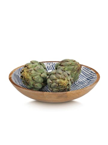 Zeller Miska w kolorze jasnobrązowo-niebieskim - wys. 6 x Ø 30 cm