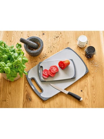 Zeller Deska w kolorze szarym do krojenia - 25 x 15 cm