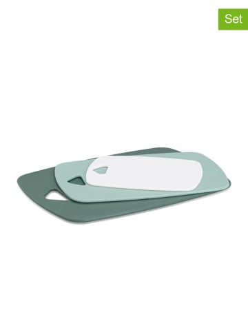 Zeller 3er-Set: Schneidebretter in Grau/ Mint/ Weiß