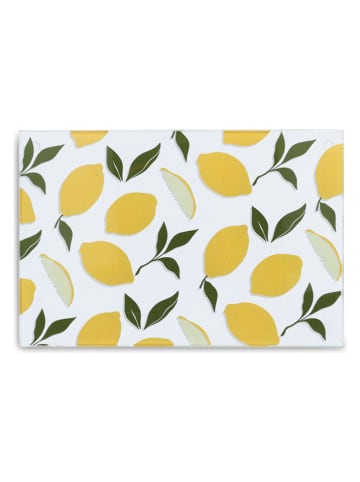 Zeller 2er-Set: Glasschneideplatten "Lemons" in Gelb - (L)20 x (B)30 cm