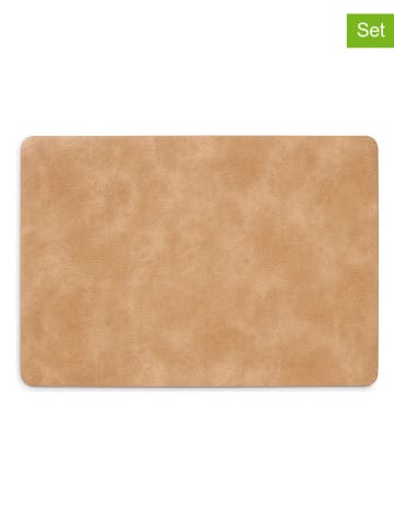 Zeller 2er-Set: Tischsets in Hellbraun - (L)30 x (B)40 cm