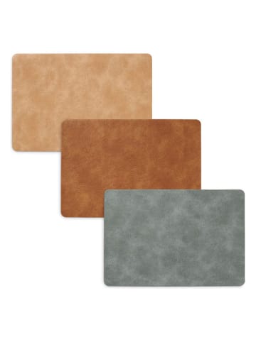 Zeller 2er-Set: Tischsets in Hellbraun - (L)30 x (B)40 cm