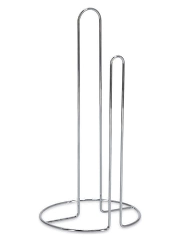 Zeller Stojak w kolorze srebrnym na ręcznik papierowy - wys.31,9 x Ø 15,4 cm