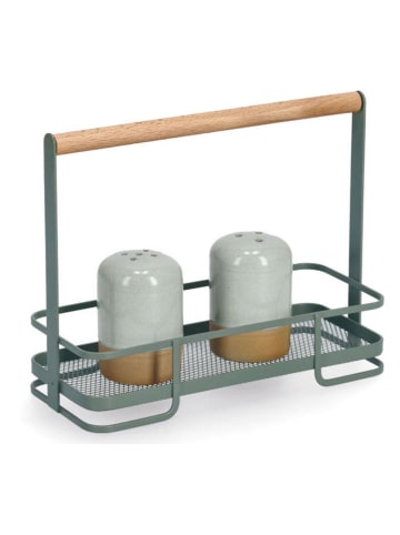 Zeller Koszyk w kolorze zielonym - 24 x 19,4 x 10,3 cm