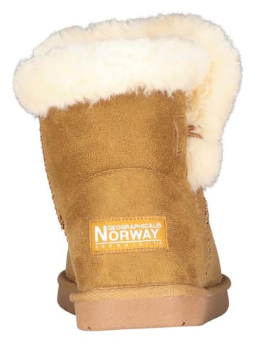 Geographical Norway Winterboots "Oneigebout" in Hellbraun