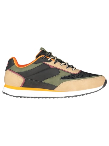 Geographical Norway Sneakers ''Olyno'' in Beige/ Khaki/ Schwarz