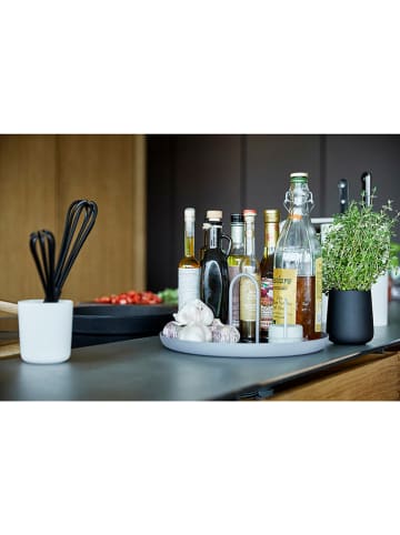 Zone Denmark Tablett "Singles" in Anthrazit - (H)13,4 x Ø 30 cm