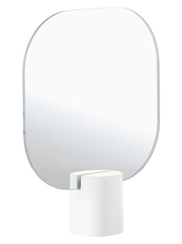 Zone Denmark Lusterko stołowe "Time" w kolorze białym - 20 x 26,5 x 6 cm