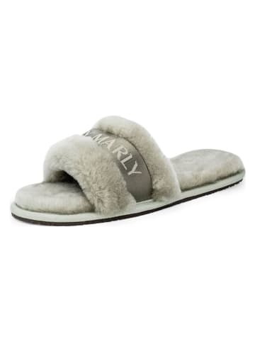 Hey Marly Lamfell-Hausschuhe in Grau