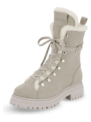 Hey Marly Leren boots grijs