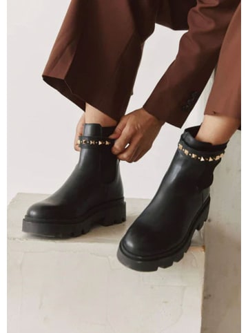 Hey Marly Leder-Chelsea-Boots in Schwarz