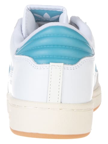 adidas Leder-Sneakers "Centennial 85" in Weiß/ Blau/ Beige