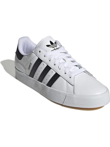 adidas Skórzane sneakersy "Campus" w kolorze biało-czarnym