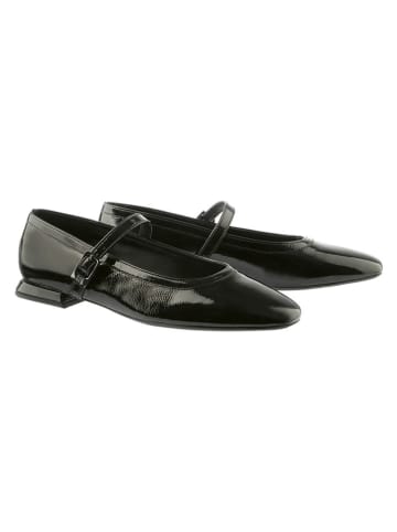 Högl Leder-Spangenballerinas in Schwarz