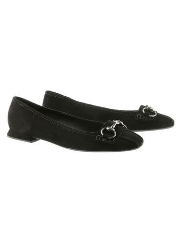 Högl Leder-Ballerinas in Schwarz
