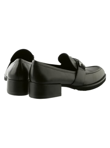 Högl Leder-Mokassins in Schwarz