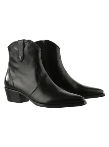 Högl Leder-Boots in Schwarz