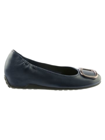 Högl Leder-Keilballerinas in Dunkelblau