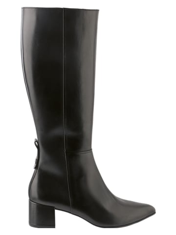 Högl Skórzane kozaki w kolorze czarnym