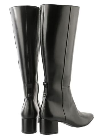 Högl Skórzane kozaki w kolorze czarnym