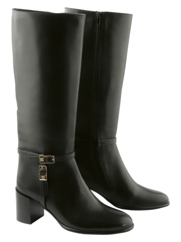 Högl Leder-Stiefel in Schwarz